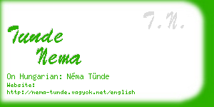 tunde nema business card